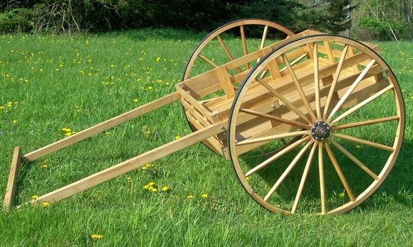 Custom Wagon Wheels Mormon Hand Cart - Custom Wagon Wheels