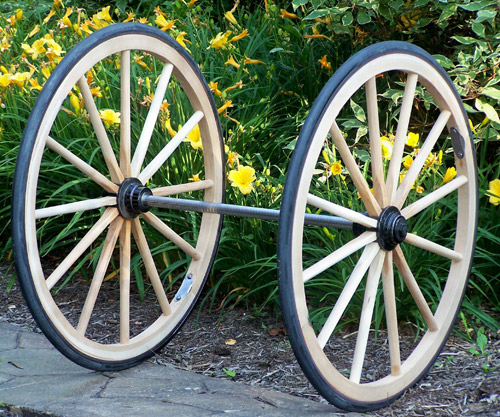 Annihilate on time Look back Vending Push Cart Wheels. - Custom Wagon Wheels