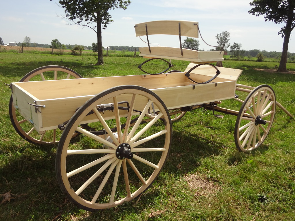 Buckboard WagonLoaded. Custom Wagon Wheels